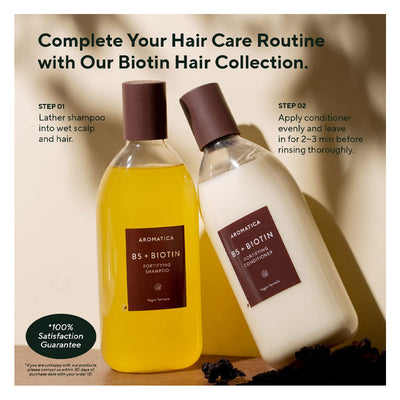 AROMATICA B5+Biotin Fortifying Conditioner - Peaches&Creme Shop Korean Skincare Malta