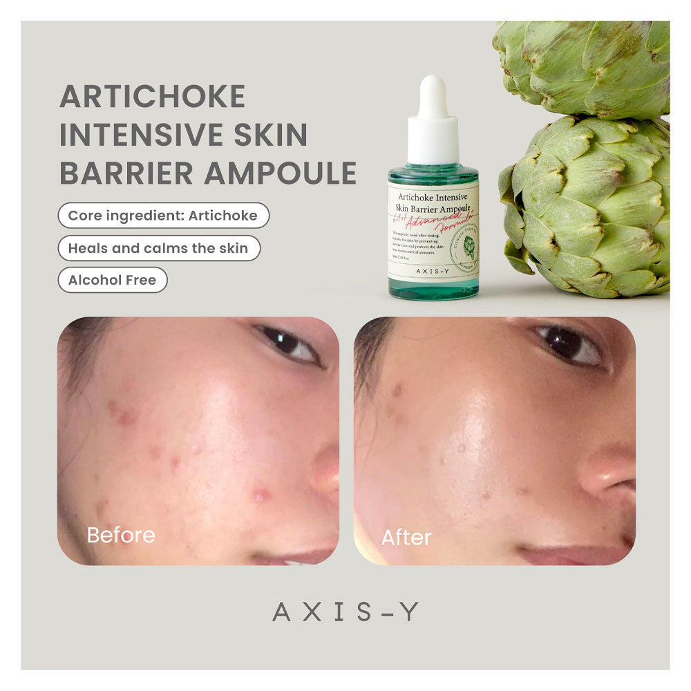 AXIS-Y Artichoke Intensive Skin Barrier Ampoule - Peaches&Creme Shop Korean Skincare Malta