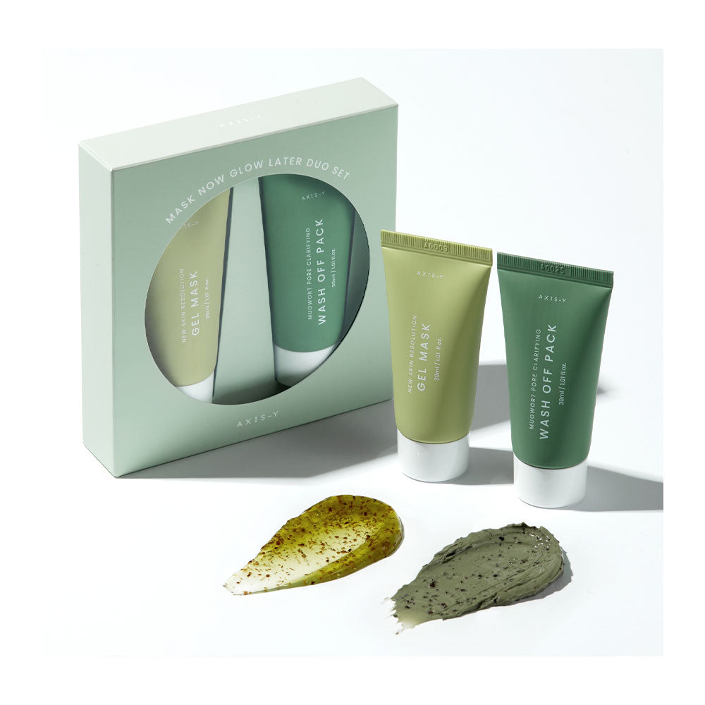 AXIS-Y Mask Now Glow Later Duo Set - Peaches&Creme Shop Korean Skincare Malta