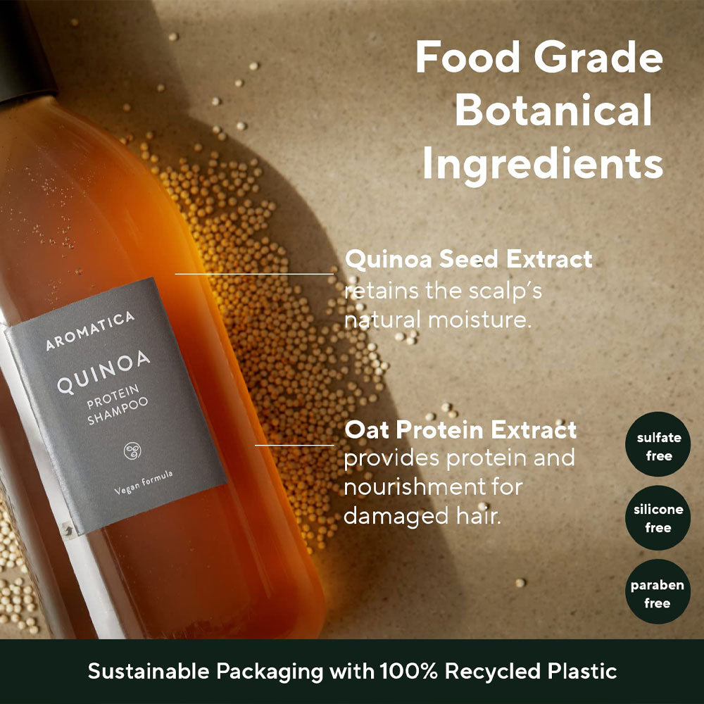 AROMATICA Quinoa Protein Shampoo - Peaches&Creme Shop Korean Skincare Malta