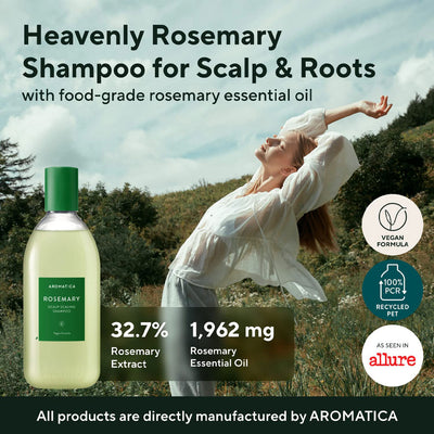 Aromatica Rosemary Scalp Scaling Shampoo - Peaches&Creme Shop Korean Skincare Malta