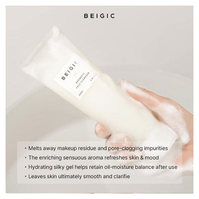 BEIGIC Aromatic Face Cleanser - Peaches&Creme Shop Korean Skincare Malta