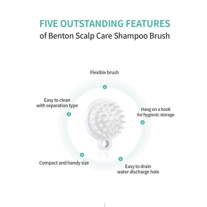 BENTON Scalp Care Shampoo Brush - Peaches&Creme Shop Korean Skincare Malta