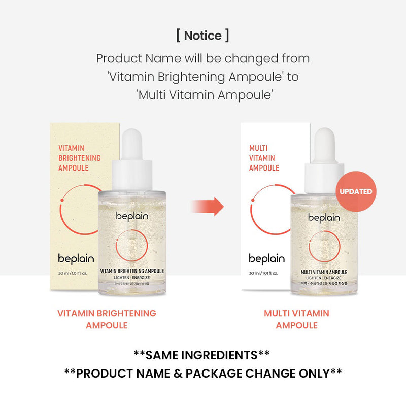 BEPLAIN Multi Vitamin Ampoule - Peaches&Creme Shop Korean Skincare Malta