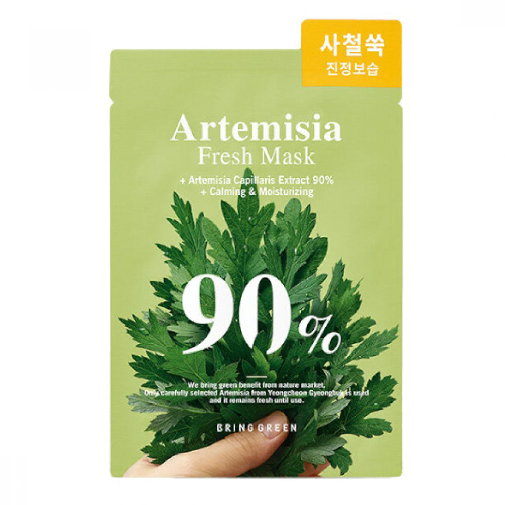 BRING GREEN Artemisia 90% Fresh Mask - Peaches&Creme Shop Korean Skincare Malta