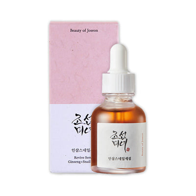 Revive Serum: Ginseng + Snail Mucin - Peaches&Creme Korean Skincare Malta