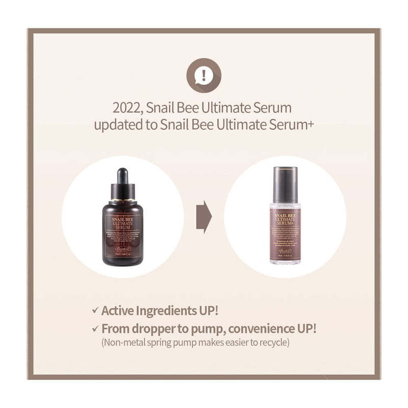 Benton Snail Bee Ultimate Serum + - Peaches&Creme Shop Korean Skincare Malta