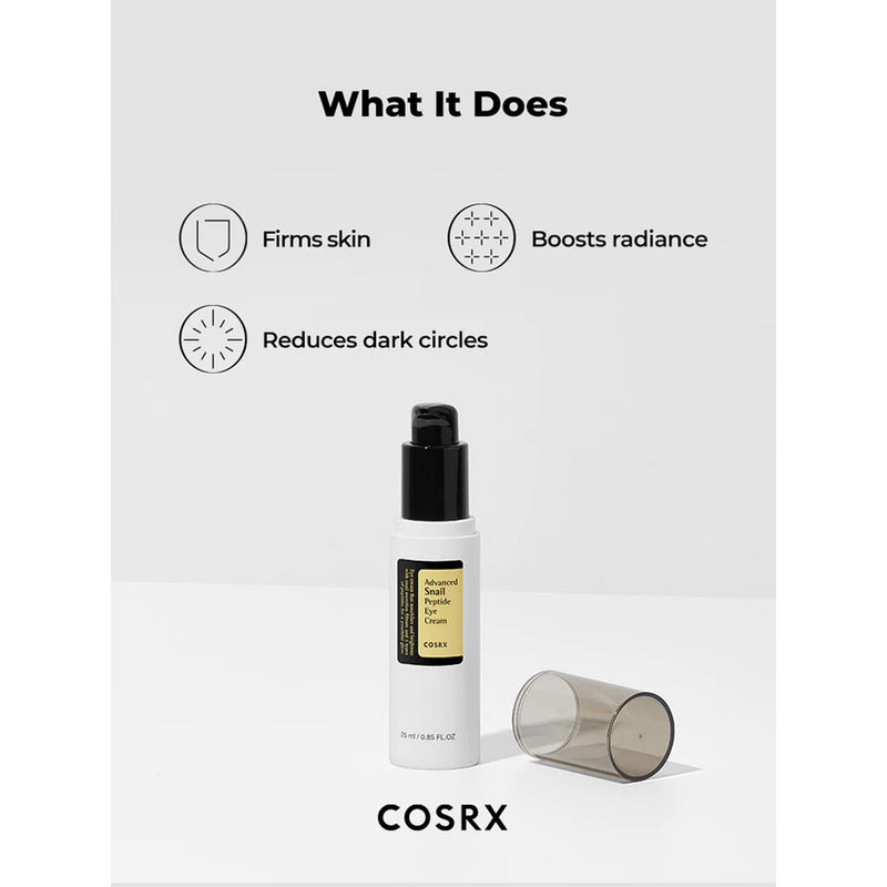 Cosrx - Advanced Snail Peptide Eye Cream - Peaches&Creme Shop Korean Skincare Malta
