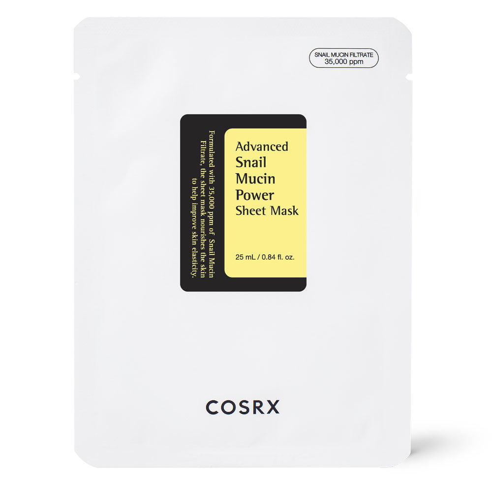 Cosrx - Advanced Snail Mucin Power Essence Sheet Mask - Peaches&Creme Shop Korean Skincare Malta