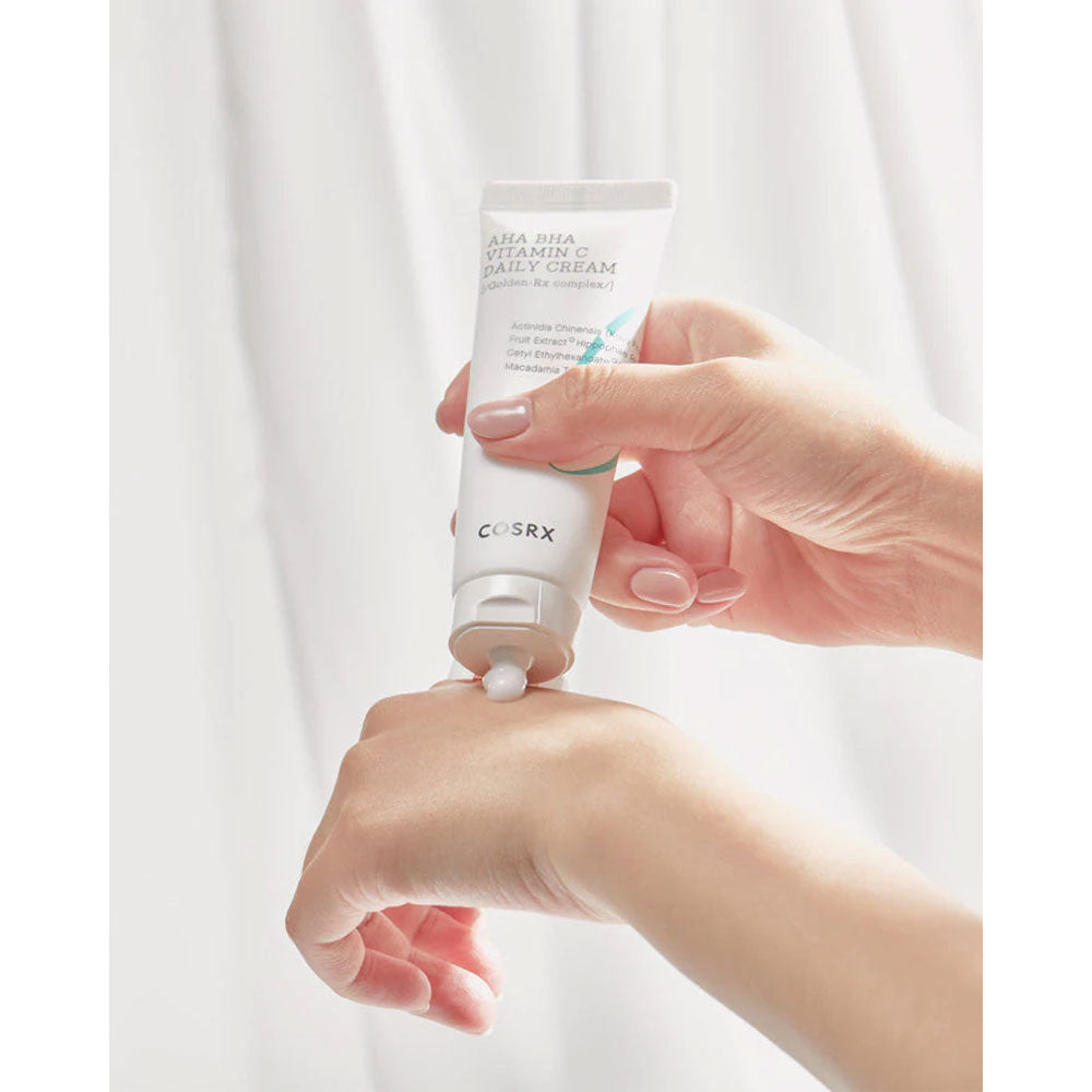 COSRX Refresh AHA BHA Vitamin C Daily Cream - Peache&Creme Shop Korean Skincare Malta