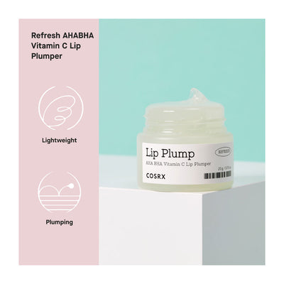 COSRX Lip Plump - Refresh AHA BHA Vitamin C Lip Plumper - Peaches&Creme Shop Korean Skincare Malta