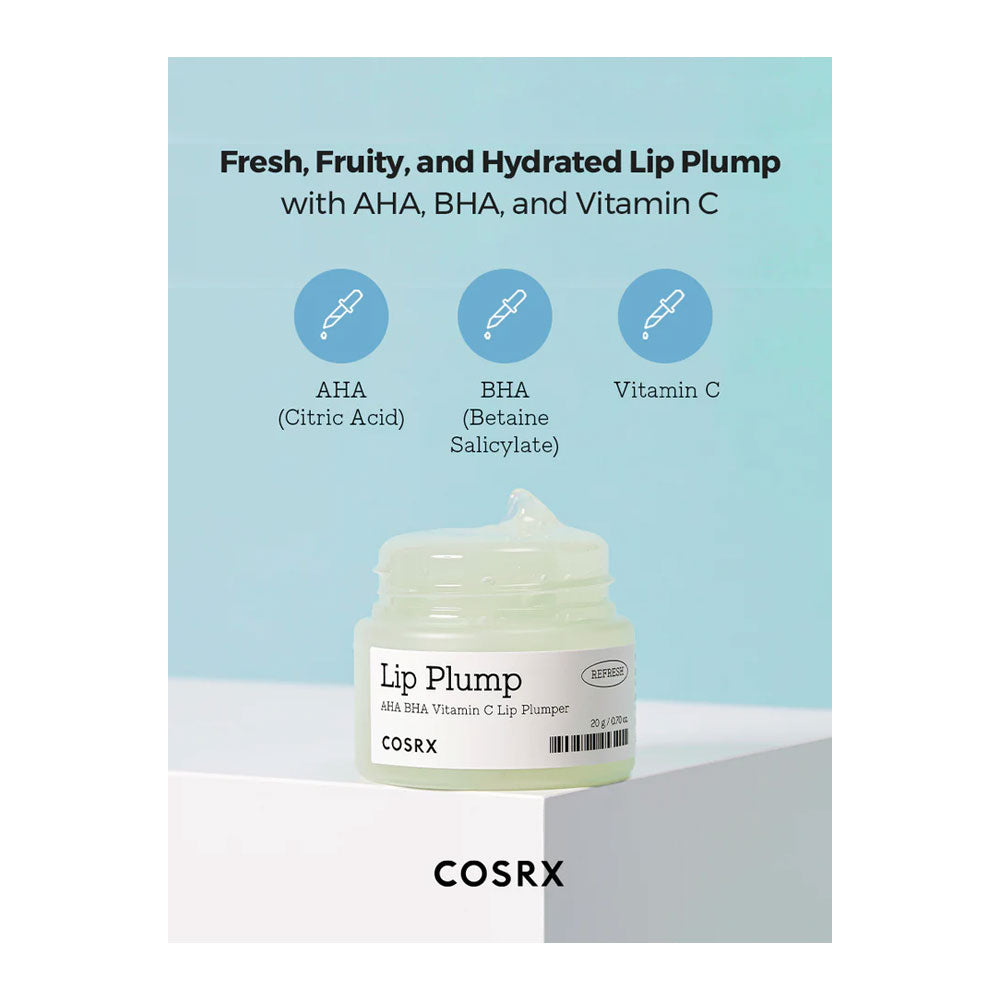 COSRX Lip Plump - Refresh AHA BHA Vitamin C Lip Plumper - Peaches&Creme Shop Korean Skincare Malta