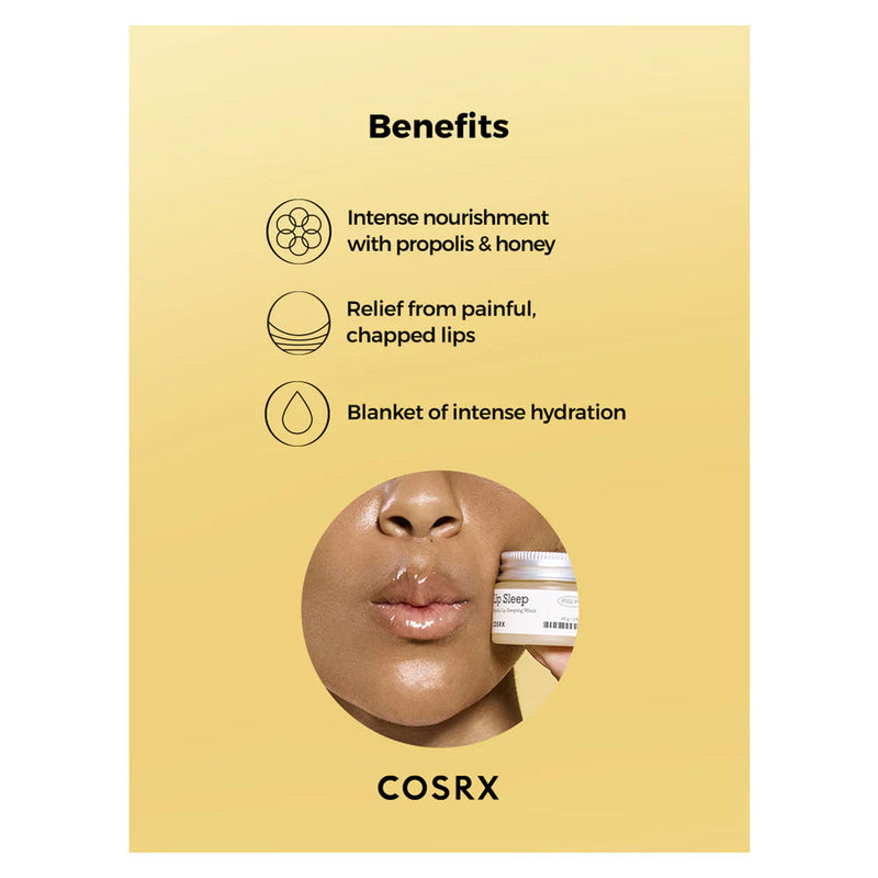 COSRX Lip Sleep Propolis Lip Sleeping Mask - Peaches&Creme Shop Korean Skincare Malta