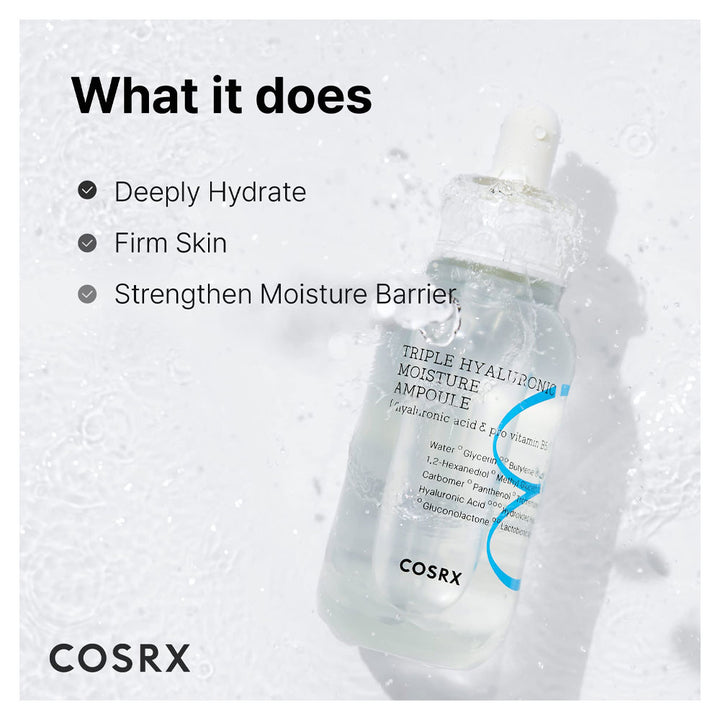 COSRX Hydrium Triple Hyaluronic Ampoule - Peaches&Creme Shop Korean Skincare Malta