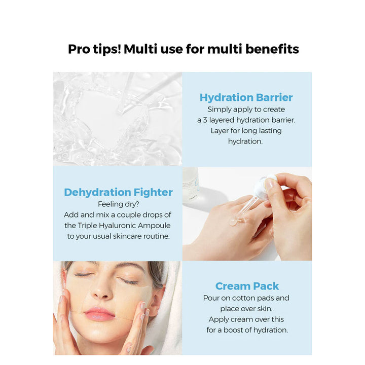 COSRX Hydrium Triple Hyaluronic Ampoule - Peaches&Creme Shop Korean Skincare Malta