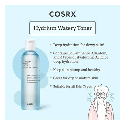 COSRX Hydrium Watery Toner - Peaches&Creme Shop Korean Skincare Malta