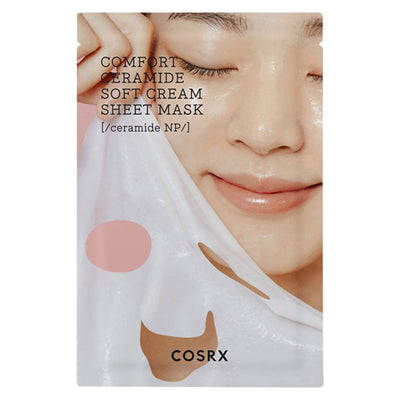 COSRX Balancium Comfort Ceramide Soft Cream Sheet Mask - Peaches&Creme Shop Korean Skincare Malta