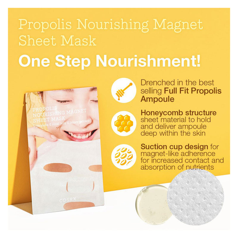 COSRX Full Fit Propolis Nourishing Magnet Sheet Mask - Peaches&Creme Shop Korean Skincare Malta