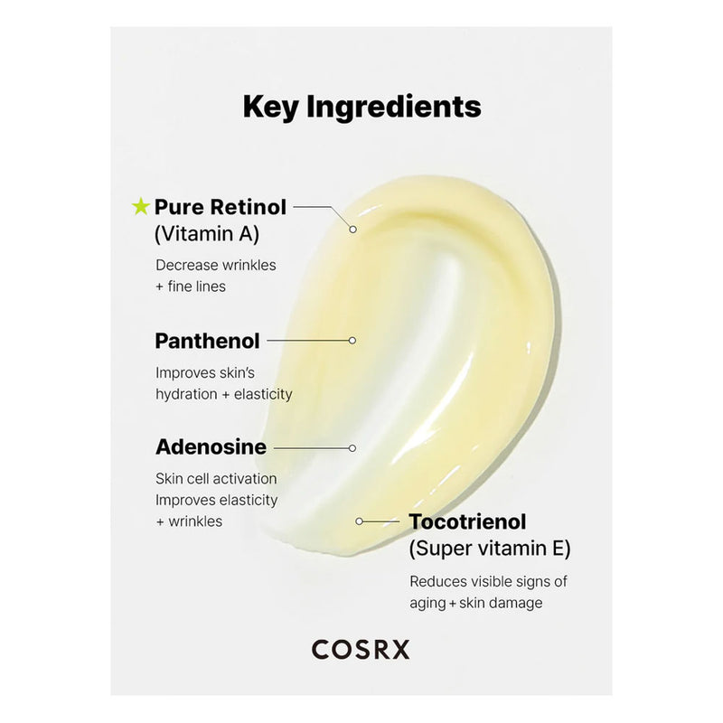 COSRX The Retinol 0.1 Cream - Peaches&Creme Shop Korean Skincare Malta