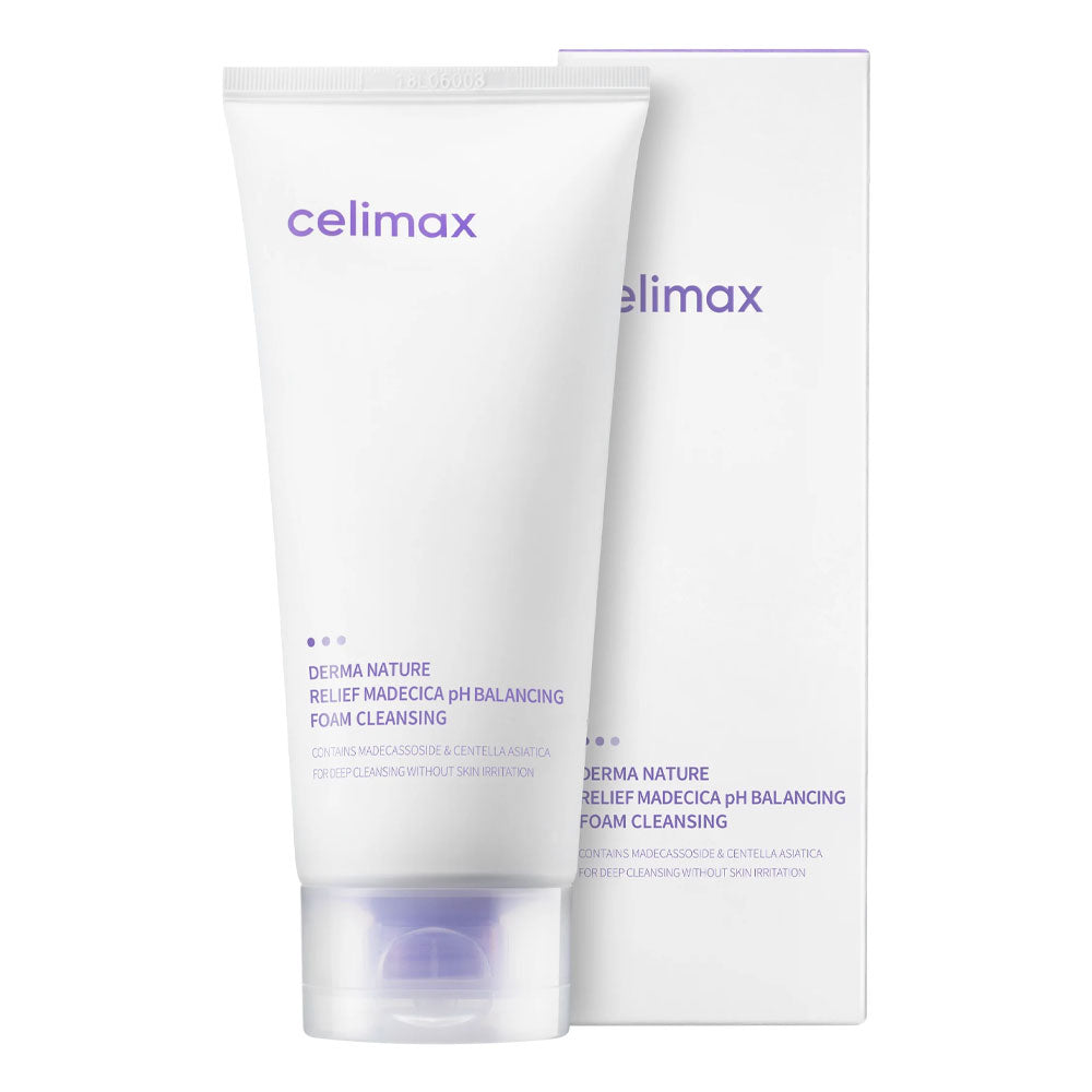 Celimax Derma Nature Relief Madecica pH Balancing Foam Cleansing - Peaches&Creme Shop Korean Skincare Malta