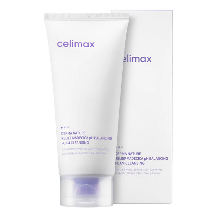 Celimax Derma Nature Relief Madecica pH Balancing Foam Cleansing - Peaches&Creme Shop Korean Skincare Malta