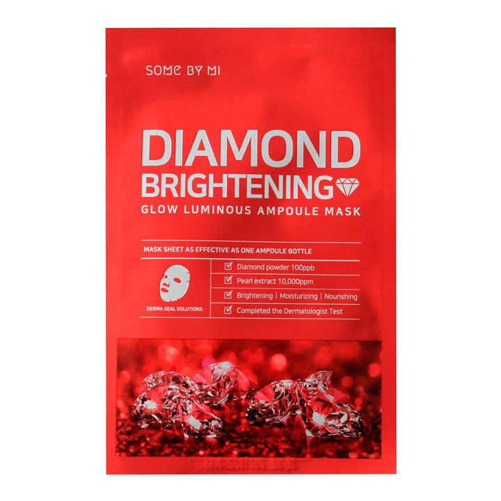 SOME BY MI Diamond Brightening Glow Luminous Ampoule Mask - Peaches&Creme Shop Korean Skincare Malta