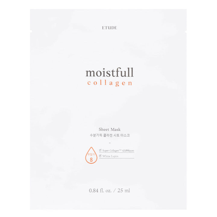 ETUDE HOUSE Moistfull Collagen Sheet Mask - Peaches&Creme Shop Korean Skincare Malta