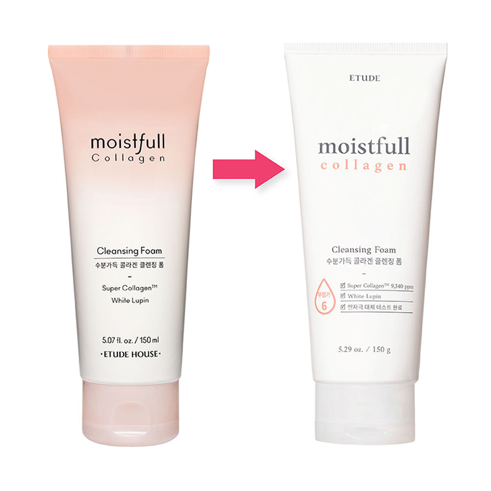 ETUDE HOUSE Moistfull Collagen Cleansing Foam - Peaches&Creme Shop Korean Skincare Malta