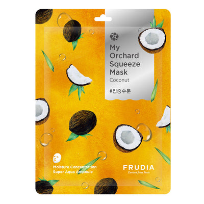 Frudia My Orchard Squeeze Mask Super Aqua Ampoule Coconut - Peaches&Creme Shop Korean Skincare Malta