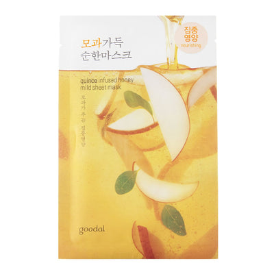 GOODAL Quince Infused Water Mild Sheet Mask - Peaches&Creme Shop Korean Skincare Malta