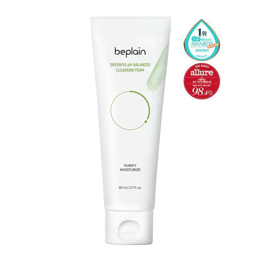 Beplain Greenful pH-Balanced Cleansing Foam - Peaches&Creme Shop Korean Skincare Malta