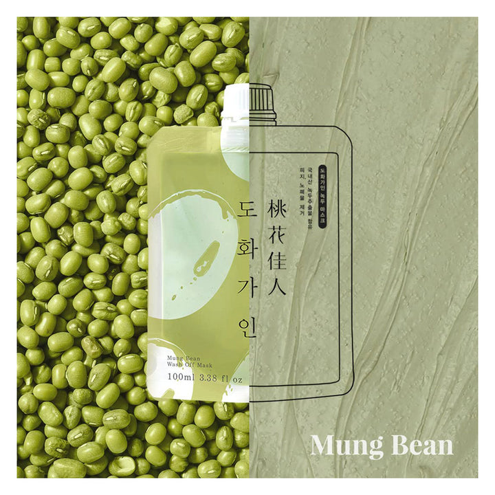 HOUSE OF DOHWA Mung Bean Wash Off Mask - Peaches&amp;Creme Shop Korean Skincare Malta