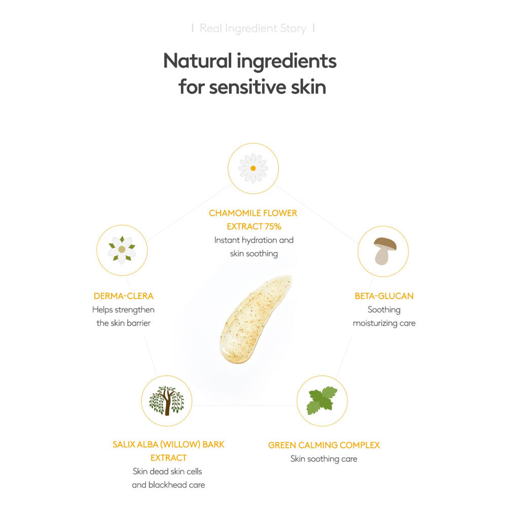 Relief Chamomile Mask – Beruhigende Kamillen Maske Für Empfindliche & Trockene Haut | Wash-Off Maske Mit Feuchtigkeit