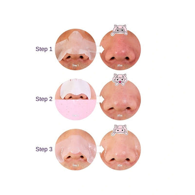 Holika Holika Pig Nose Clear Blackhead 3-Step Kit - Peaches&Creme Shop Korean Skincare Malta