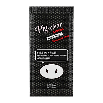 Holika Holika Pig Nose Clear Strong Blackhead Spot Pore Strip - Peaches&Creme Shop Korean Skincare Malta