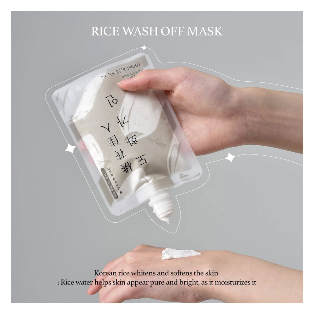 HOUSE OF DOHWA White Rice Wash Off Mask - Peaches&Creme Shop Korean Skincare Malta