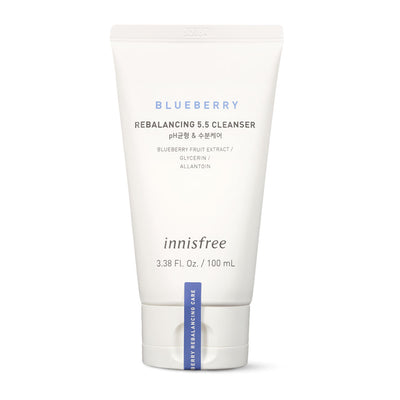 INNISFREE Blueberry Rebalancing 5.5 Cleanser - Peaches&Creme Shop Korean Skincare Malta