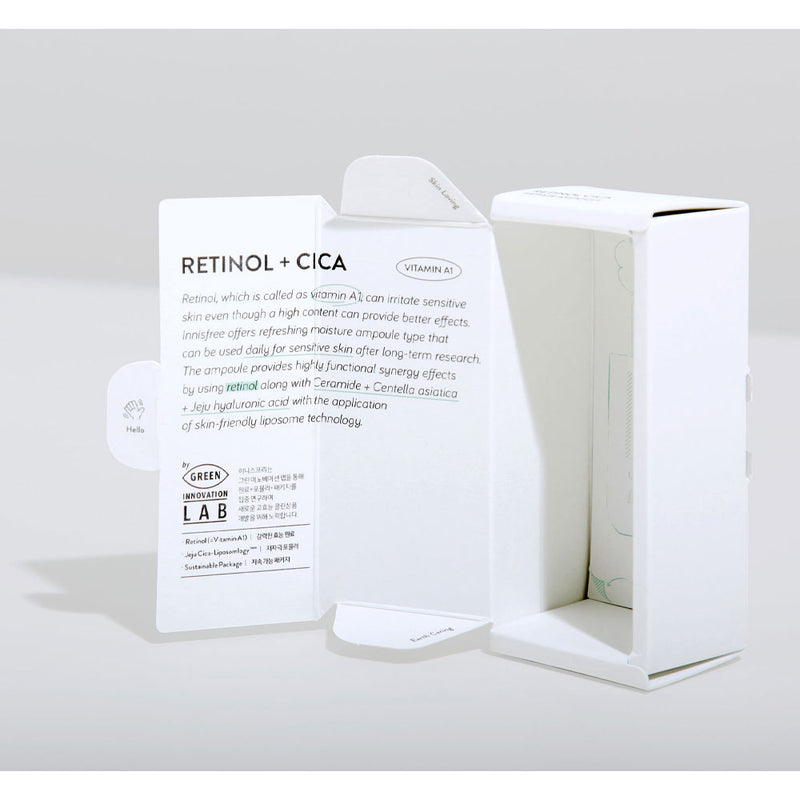 INNISFREE Retinol Cica Repair Ampoule - Peaches&Creme Shop Korean Skincare Malta