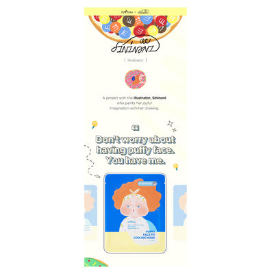 ISNTREE Puffy Face Fit Cooling Mask - Peaches&Creme Shop Korean Skincare Malta