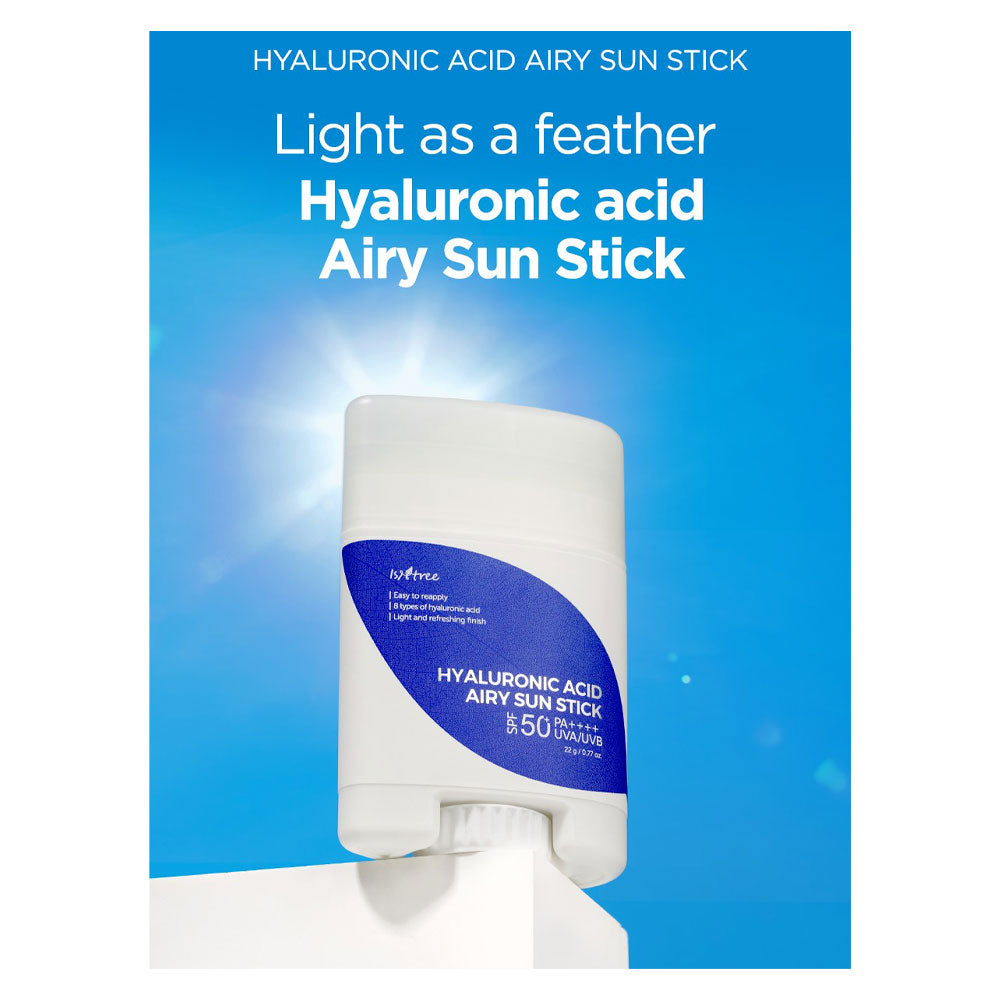 Isntree Hyaluronic Acid Airy Sun Stick - Peaches&Creme Shop Korean Skincare Malta