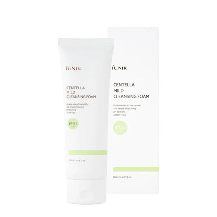 IUNIK Centella Mild Cleansing Foam - Peaches&Creme Shop Korean Skincare Malta