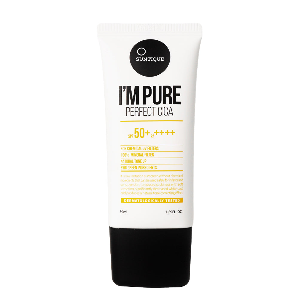 Suntique I'M PURE Cica Suncream SPF50 - Peaches&Creme Shop Korean Skincare Malta