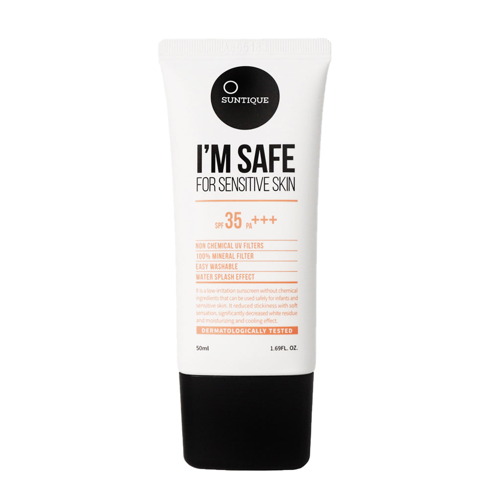 Suntique I'M SAFE for Sensitive Skin SPF35 - Peaches&Creme Shop Korean Skincare Malta