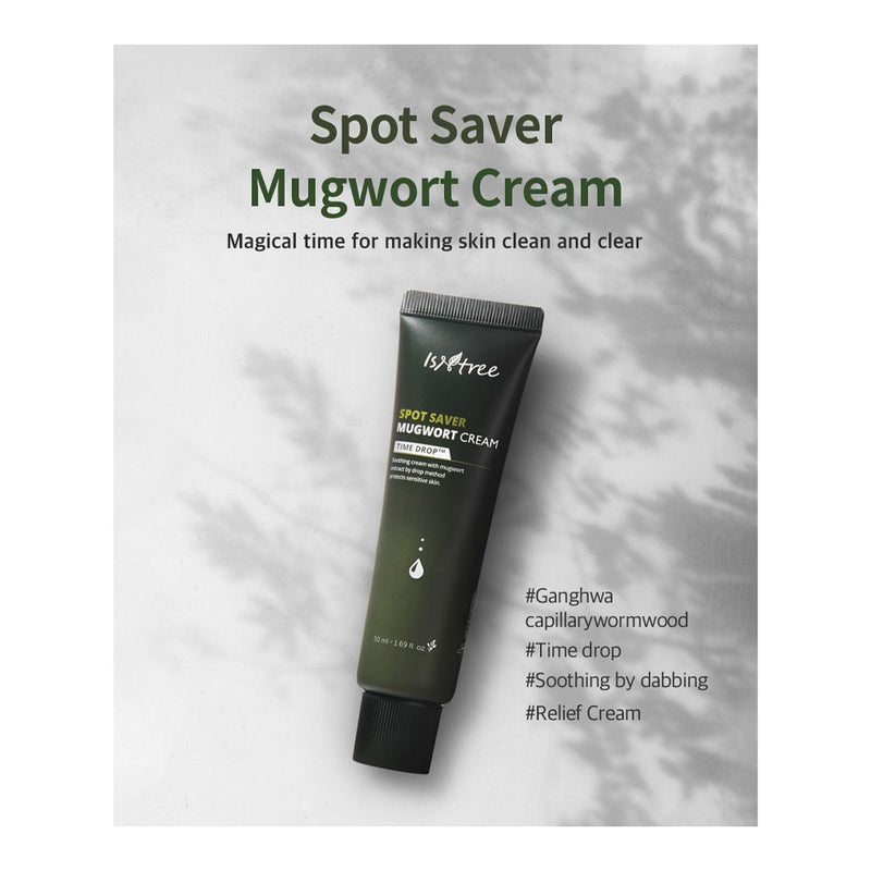 ISNTREE Spot Saver Mugwort Cream - Peaches&Creme Shop Korean Skincare Malta