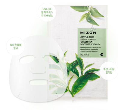 Mizon Joyful Time Essence Mask [Green Tea] - Peaches&Creme Shop Korean Skincare Malta