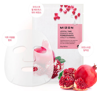 Mizon Joyful Time Essence Mask [Pomegrante] - Peaches&Creme Shop Korean Skincare Malta