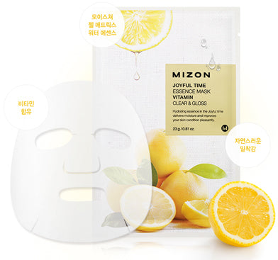 Mizon Joyful Time Essence Mask [Vitamin C] - Peaches&Creme Shop Korean Skincare Malta