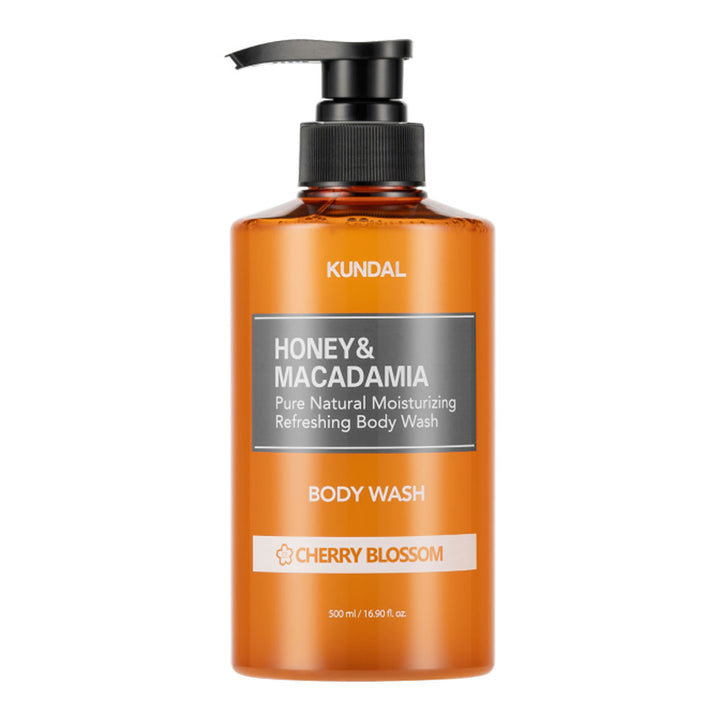 KUNDAL Honey & Macadamia Body Wash - Peaches&Creme Shop Korean Skincare Malta