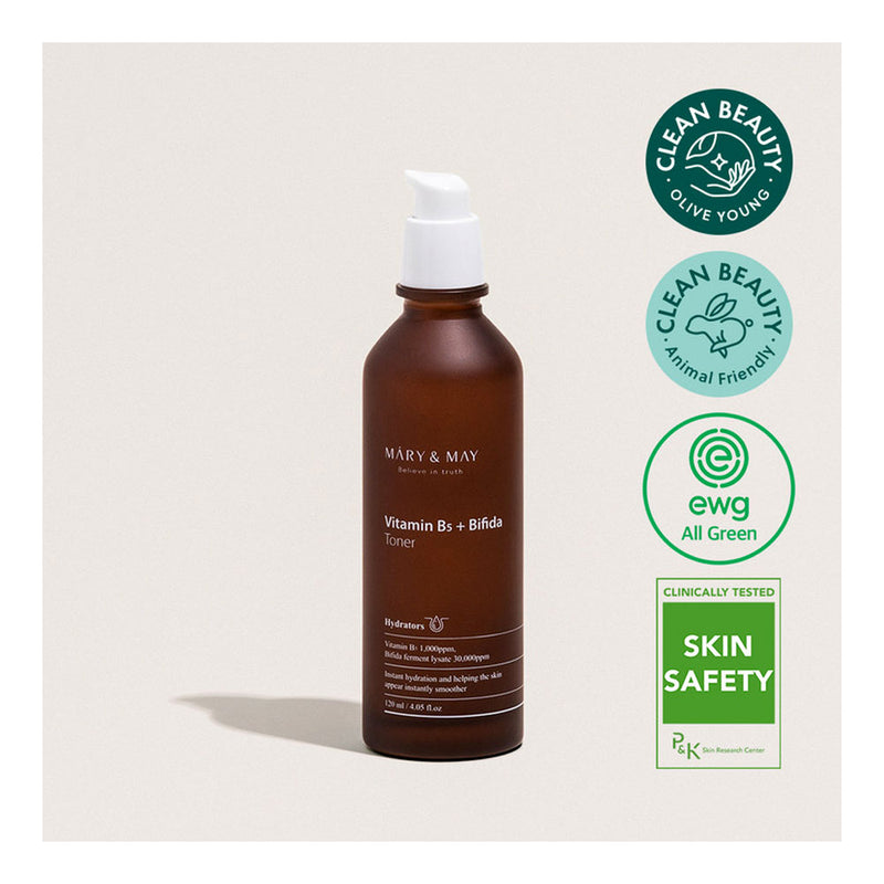 MARY&MAY Vitamin B5 + Bifida Toner - Peaches&Creme Korean Skincare Shop Malta
