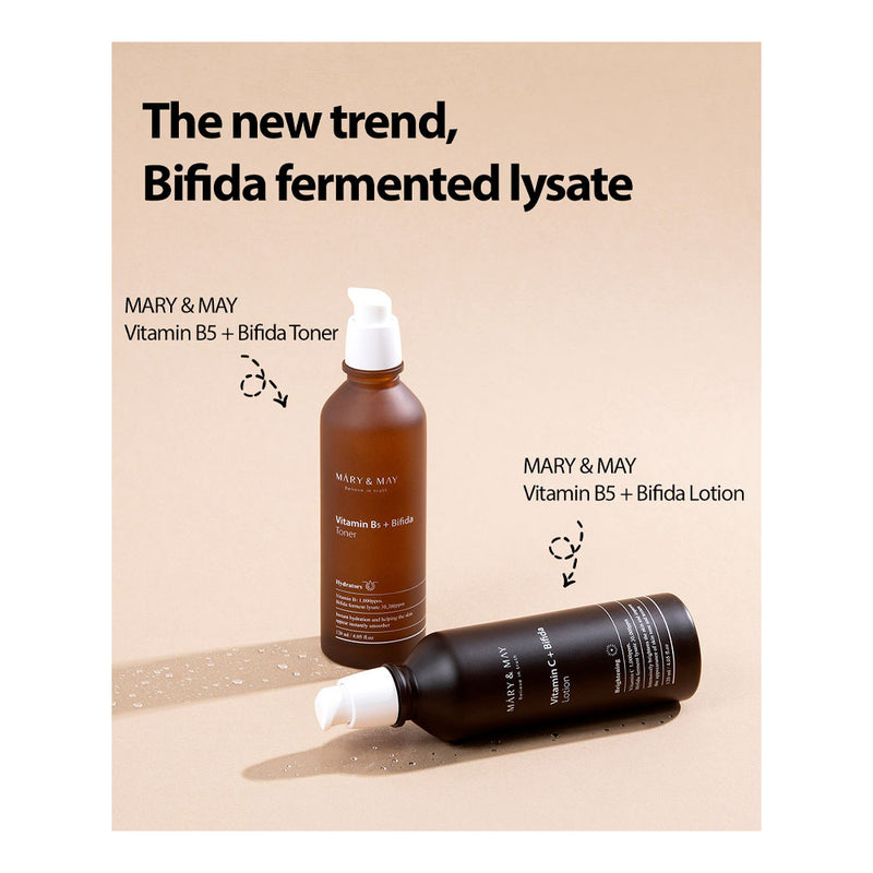 MARY&MAY Vitamin B5 + Bifida Toner - Peaches&Creme Korean Skincare Shop Malta